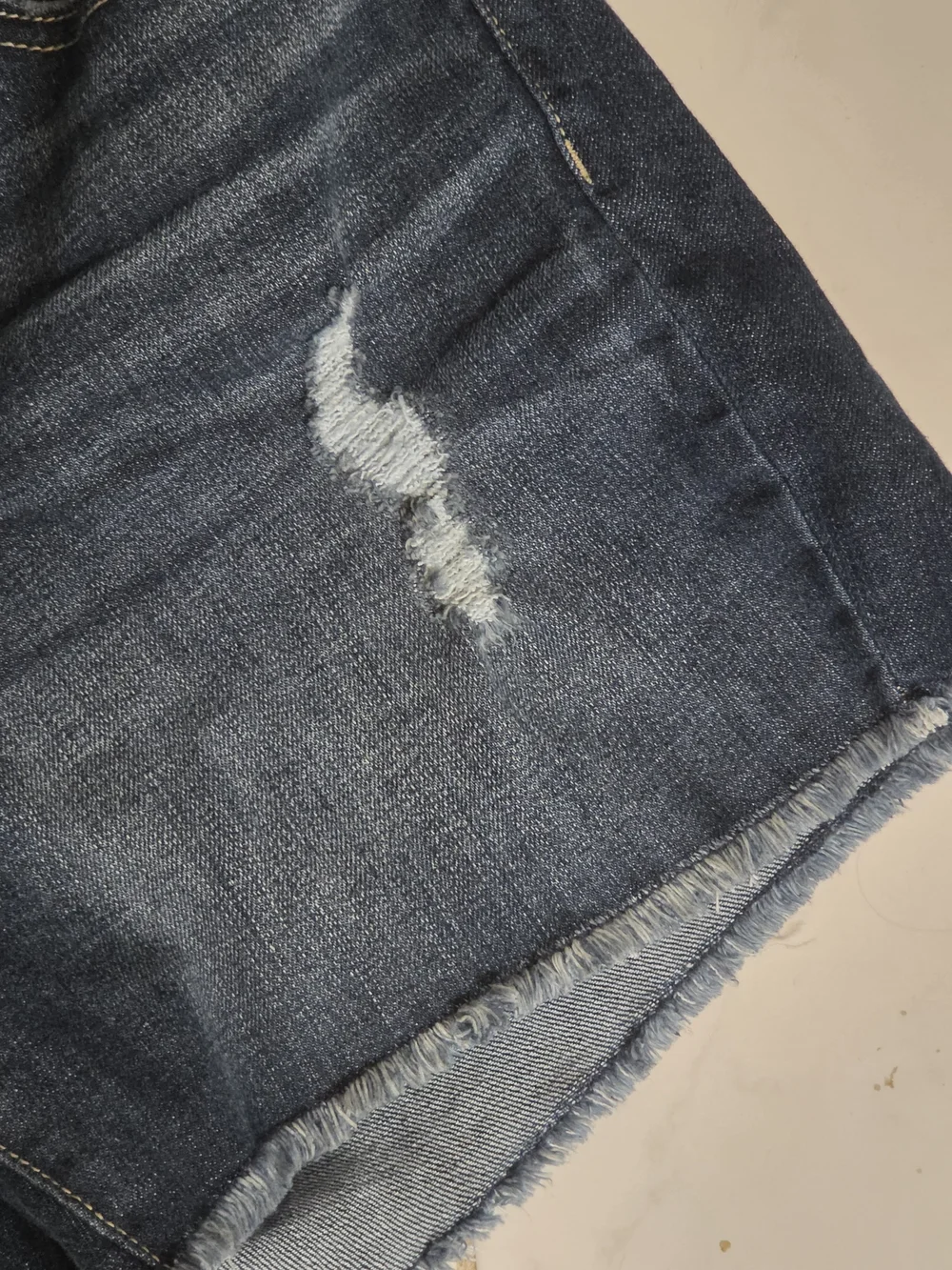 Distressed Denim Shorts 10 Blue Jean Shorts Time & Tru Cut Off Cuffed Summer
